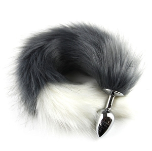 Backyard Metal White Tail <span class=keywords><strong>Anal</strong></span> Plug Vente en gros Jouet érotique Queue de chat PAS D'EXPÉDITION à SA/ OM/ KW/ PAK/ QA/ <span class=keywords><strong>BD</strong></span>/ IN/ect. - Product Image 1