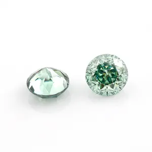 Very attractive crystal flower look blue & green Jubilee cut vvs loose moissanite 2021 popular for jewelry