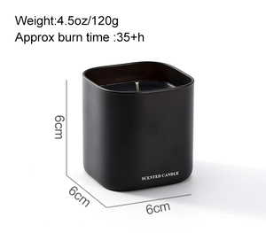 Candele Profumate in Vetro Quadrato Personalizzabili con Logo, Design Nordico, Cera di <span class=keywords><strong>Soia</strong></span> e d'Api, Senza Fumo, Romantiche, Fatte a Mano, Basso MOQ, per Diwali - Product Image 4