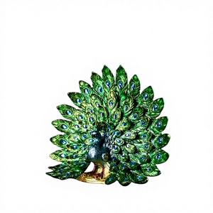 Sculpture moderne créative en résine époxy, figurine artistique, ornement de paon d'art populaire pour la décoration de la maison et du bureau - Product Image 1