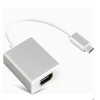 USB 3,1 Tipo C Macho Thunderbolt 3 Compatible con HDMI Adaptador hembra para Pro 2017 Imac 4K Cable de audio en caja