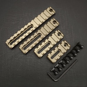 Hợp kim nhôm chiến thuật săn bắn phạm vi an ninh gắn kết cơ sở 5/7 khe cắm 21mm trở lại độ cong có thể điều chỉnh Molle tương thích - Product Image 5
