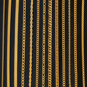 Nhiều Phong Cách Bán Buôn 18K <span class=keywords><strong>Figaro</strong></span> Xương Cá Choker <span class=keywords><strong>Chain</strong></span> Vàng Chuỗi Vòng Cổ Chuỗi Cho Phụ Nữ Người Đàn Ông Hợp Thời Trang Đồ Trang Sức Phụ Kiện - Product Image 2