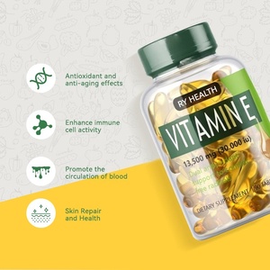 OEM vitamina E aceite 400mg 1000 mg a granel vitamina E cápsula suave Halal piel blanqueamiento suplemento 400iu vitamina E cápsulas blandas - Product Image 2