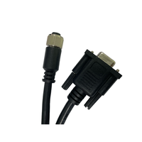 Connecteurs IP67 surmoulés M12 mâle droit vers M8 femelle à 90 degrés, câbles de capteur en PVC