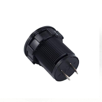 Voltímetro LED Impermeable para Motocicleta, Barco, Automóvil, DC 12V 24V 30V, con Interruptor de Encendido/Apagado y Alarma de Bajo Voltaje