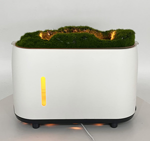 TOP Sell 300ml Ultrasonic Air <b>Humidifier</b> Purifier Aroma Diffusers Simulate Plant Cool Mist Smart Essential Oil Diffusers - Product Image 1