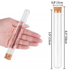 Transparent Ps Test Tubes 20X150Mm With Cork For <b>Bath</b> Salts Cigars Candies <b>Storage</b> 30Ml Capacity Observable Design - Product Image 5