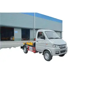 3CBM Chang'an arm-hook lift garbage truck mini trash truck for sale