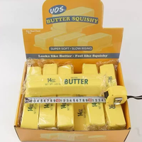 Bâton de beurre en PU à rebond lent, jouet anti-stress à presser, jouet de décompression en forme de fromage, cadeau parfait pour filles, garçons et collègues de travail