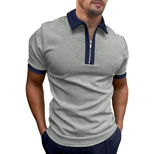 Polo pour homme en coton 100 % bio, teinture écologique, production éthique, vêtements décontractés durables, vert, pour acheteurs en gros - Product Image 4