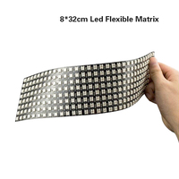 Panneau matriciel LED de haute qualité WS2812B 8*8 8*32 16*16 5V RGB WS2812 Pixel adressable Flex Led Dot matrix Light Flexible Screen