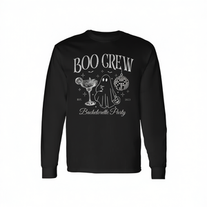 T-shirt à manches longues pour femme adulte, col rond, cadeau d'Halloween, Boo Crew Bachelorette Party - Product Image 3