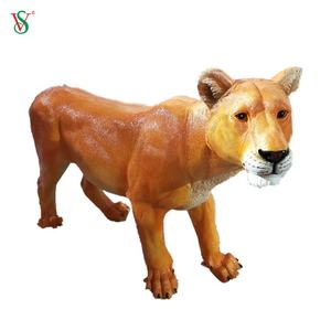 Fête d'anniversaire en fibre de verre grandeur nature Jungle Safari Animal Lion zèbre <span class=keywords><strong>girafe</strong></span> éléphant lapin Sculpture à vendre - Product Image 3