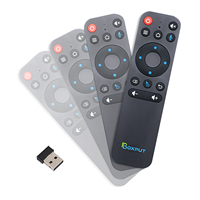 Télécommande vocale sans fil BOXPUT BPR1S Plus 2.4G BT pour TV, 4 boutons, apprentissage IR, gyroscope 6 axes, Air Mouse OTA pour TV Stick Box
