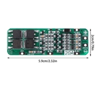 3S 20A Li-ion Lithium Batterie 18650 Chargeur PCB BMS Protection Board 11.1V 12V 12.6V Cell 59x20x3.4MM Module