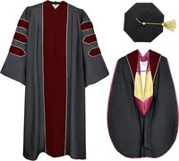 Robes de Cérémonie de Remise des Diplômes de Luxe Unisexe en Gros – Toges Doctorales et Uniformes Scolaires avec Chapeau de Cérémonie