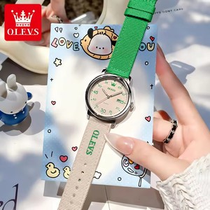   Relojes de Pulsera de Cuarzo con Fecha, Resistentes al Agua, Luminosos, con Correa de Nailon, Originales, Casuales, de Moda, para Estudiantes, 2997 Reloj - Product Image 2