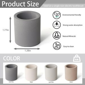<b>Toothbrush</b> <b>Holder</b> Quick-Drying Absorbent Odor-Absorbing Bathroom Supplies with Logo Printing Model - Product Image 3