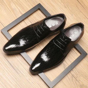 Chaussures de mariage pour marié, style anglais, en cuir, décontractées, formelles, de style nouveau, avec finitions en cuir - Product Image 5