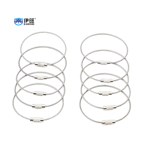 พวงกุญแจเชือกลวดสแตนเลสยาว100มม. ทนทานจาก ewang - Product Image 1