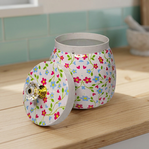 Elegant Wholesale Candy Chocolate Dry Fruit <b>Box</b> & Acrylic Knob Lid Flower Sticker Printing Enamel for Table Decor - Product Image 5