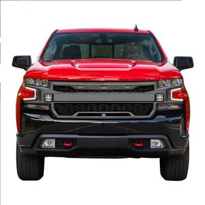 Accessoires extérieurs <span class=keywords><strong>4x4</strong></span> Autres pièces en ABS noir 2018 Grille avec feux tout-terrain Compatible avec <span class=keywords><strong>Chevrolet</strong></span> <span class=keywords><strong>Silverado</strong></span> <span class=keywords><strong>2016</strong></span> 2017 2018 - Product Image 2