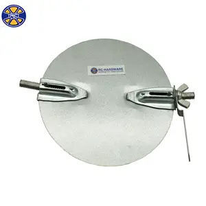 HVAC Manual Galvanized Metal Round Air Duct Volume Control Regulating Damper Blade
