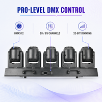 Barre de projecteurs mobiles 5x80W 500W Infinite Tornado Matrix Bar RGBW Pixel RGB Ring Zoom Beam DMX512 IP20 pour scène