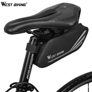 Bolsa de Sillín de Bicicleta Impermeable con Diseño de Hebilla, Resistente a Arañazos, Reflectante, para Montar en la Parte Trasera de la Bicicleta - Product Image 5