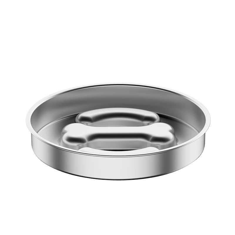 Stainless steel bone slow food bowl [no anti-slip ring]