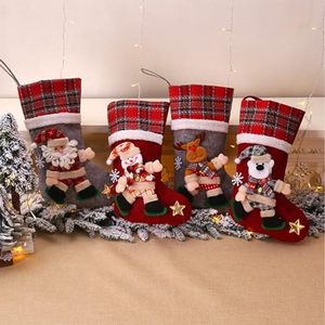 Calcetín Navideño Extra Grande FX, Bolsa de Regalo de Navidad con Diseño de Papá Noel y Muñeco de Nieve, Adorno Colgante para Chimenea, Decoración Navideña para el Hogar y Hoteles - Product Image 2