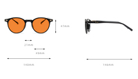 Gafas de Alta Calidad Retro con Montura Óptica TR90 y Lentes Amarillos, Rojos y Naranjas con Bloqueo de Luz Azul, Diseño Personalizado Unisex