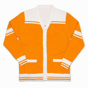 Cardigan en tricot personnalisé ZPB pour sororité, broderie de lettres grecques, col en V, vêtements personnalisés pour femmes - Product Image 4