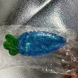 Glitter Clear Carrot Maltose Squishy Stress Relief Squeeze <b>Fidget</b> <b>Toy</b> With Color <b>Box</b> Packaging - Product Image 1
