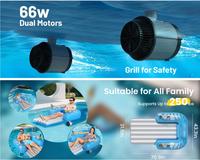 Chaise longue gonflable électrique rechargeable en PVC pour adultes, lit flottant pour l'eau