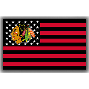Drapeau de la LNH de haute qualité imprimé sur mesure 3x5ft 100% polyester double face drapeau des Blackhawks de <span class=keywords><strong>Chicago</strong></span> - Product Image 5