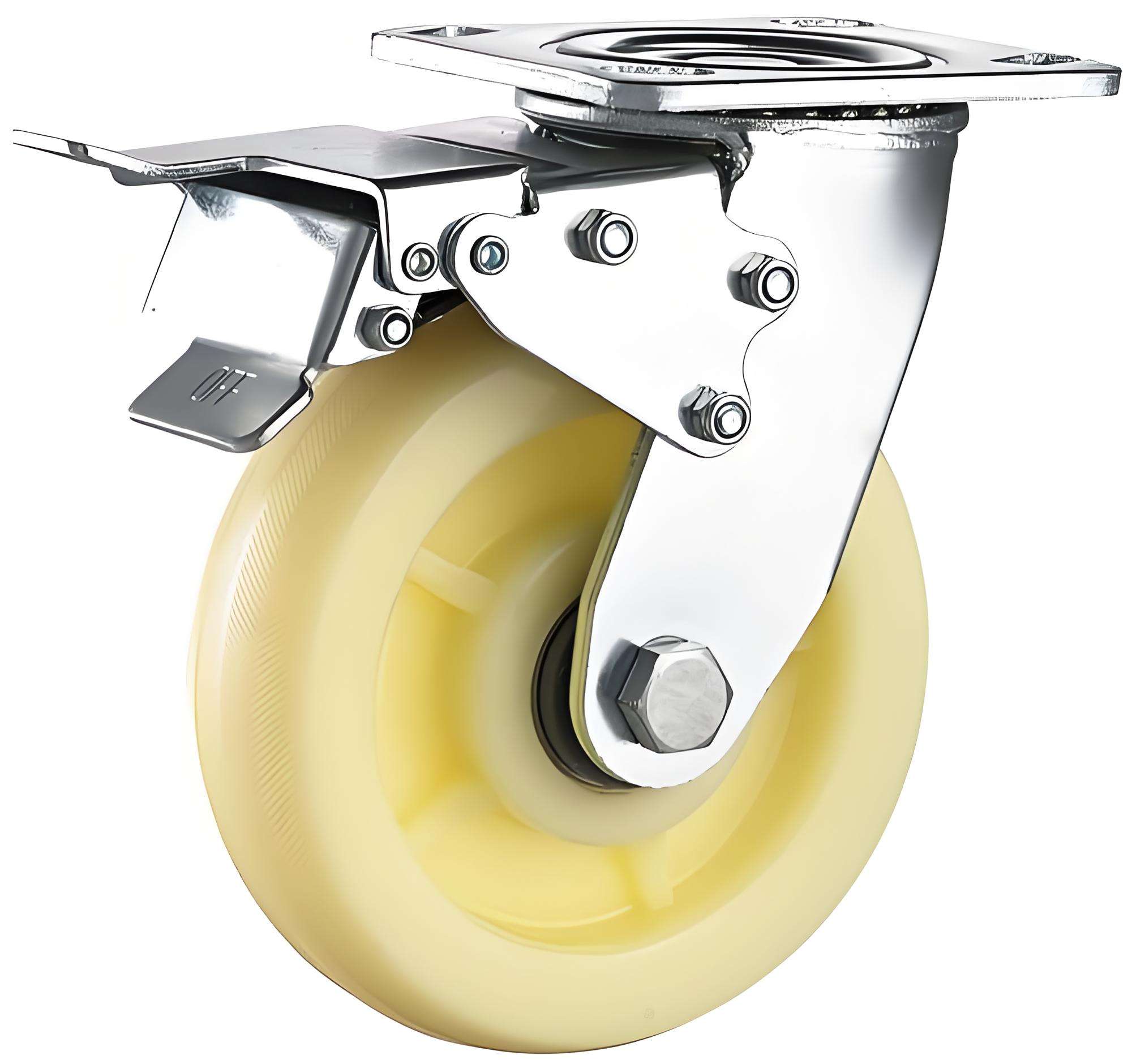 Nylon Casters Wheels Ball Bearing Medium Duty Castor Swivel Wheel Handcart Cabinet Furniture Universal Caster