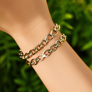 PXK-0514 สร้อยข้อมือแฟชั่นแบบโซ่และแบบเชื่อมต่อ - Product Image 3