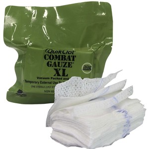 ผ้าก๊อซห้ามเลือด QuikClot Combat Gauze ขนาด 3 นิ้ว x 4 หลา สำหรับควบคุมการห้ามเลือดในกรณีบาดเจ็บ - Product Image 2
