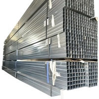 Fabricant de tubes carrés en acier au carbone galvanisé ERW, paroi de 3,5 mm, 100x100 mm, pour colonnes et poutres de support de plancher de mezzanine d'entrepôt