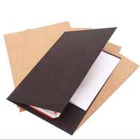 Fábrica de China Eco Friendly A4 A5 Tamaño Documento en relieve Debossed Ranura para tarjeta de visita Carpeta de presentación personalizada con bolsillos