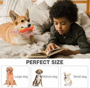 Juguetes interactivos para perros más vendidos, limpieza de dientes, chirriante, masticable, hecho de plástico TPR de grado alimenticio - Product Image 4