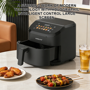 Appareil de cuisine Sokany, four multifonction 8 litres, commande tactile intelligente, style rétro, friteuse à air chaud - Product Image 3