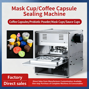 Máquina Automática <span class=keywords><strong>de</strong></span> Sellado <span class=keywords><strong>de</strong></span> Múltiples Vasos a la Vez, Máquina <span class=keywords><strong>de</strong></span> Sellado por Calor para Café, Té, Leche <span class=keywords><strong>de</strong></span> Soya, Miel, Cápsulas - Product Image 2