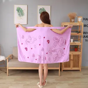 Bath Towel Wearable Fast Drying Magic Beach Spa Bathrobe Skirt Superdri Bathing Shower Soft Towels