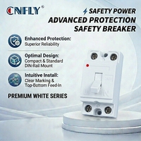 Interruptor de Circuito en Miniatura CNFLY NT50 C20, Interruptor de Seguridad con Panel 2P1E 2P2E