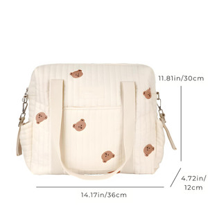 Bolsa <span class=keywords><strong>de</strong></span> pañales multifunción grande BSCI <span class=keywords><strong>de</strong></span> fábrica para mujer, bolsa <span class=keywords><strong>de</strong></span> viaje <span class=keywords><strong>de</strong></span> maternidad y bandolera <span class=keywords><strong>de</strong></span> pañales para bebés - Product Image 6