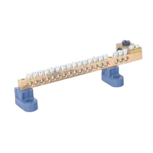 Neutral Terminal Busbar Brass Bar Neutral Earth Bar Terminal Blocks with Base