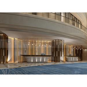 LL52 Vente directe usine Panneau de séparation en acier inoxydable poli miroir doré, taille personnalisée pour villas et résidences de luxe - Product Image 6